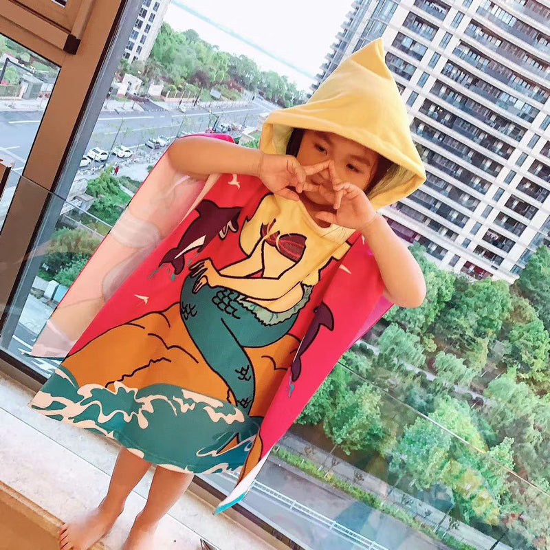 Toalha Infantil com Capuz – Conforto Mágico para Momentos de Diversão