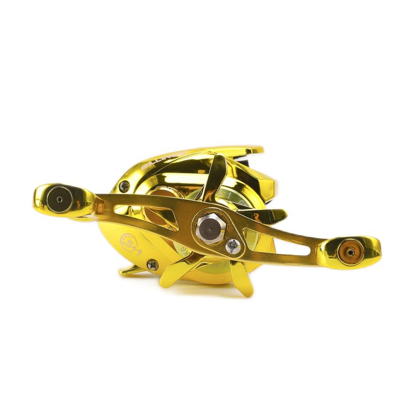 Carretilha Bilink-GD em Aço Inox com Drag de 8.16kg e Rolamento 5+1BB – Desempenho Ágil com Recolhimento 7.2:1 para Suas Aventuras de Pesca