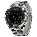 Relógio Digital Militar Camuflado Sanda: Estilo e Durabilidade à Prova d'Água