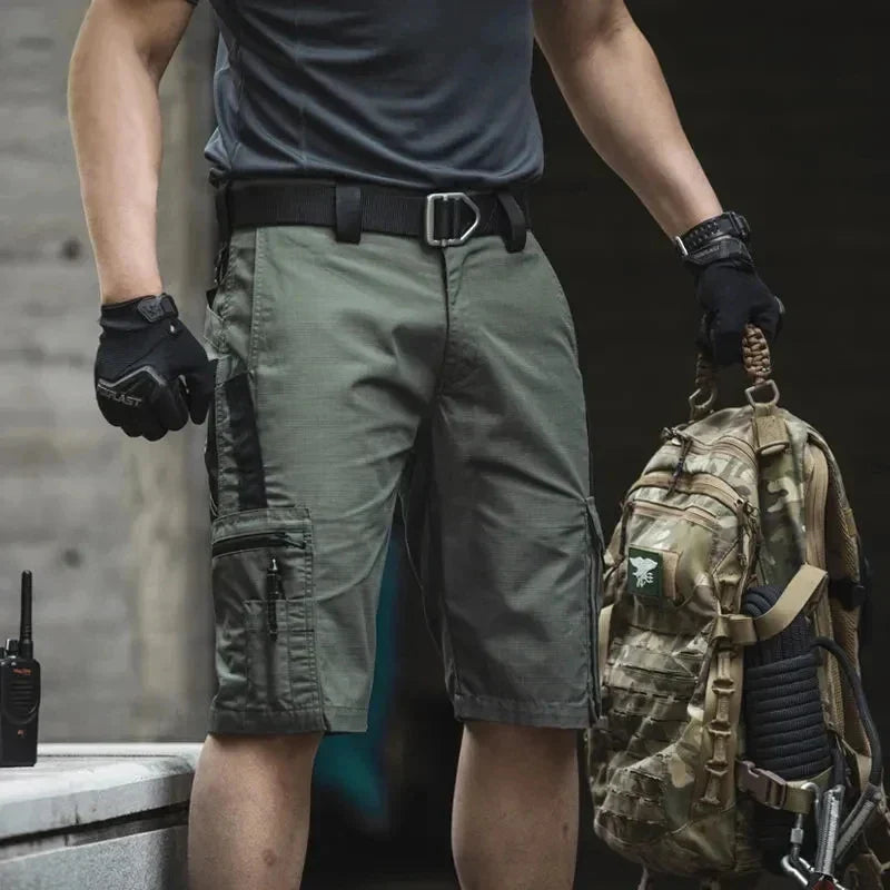 Short Masculino Camuflado de Secagem Rápida para Conforto na Pesca