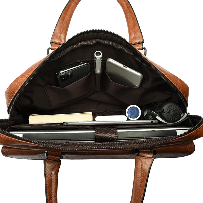 Maleta de Couro Genuíno Rodrigues Premium – Elegância e Praticidade para Sua Rotina