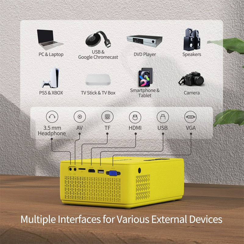 Projetor Wewatch V10 Edição Especial Full HD 1080p Wifi Bluetooth