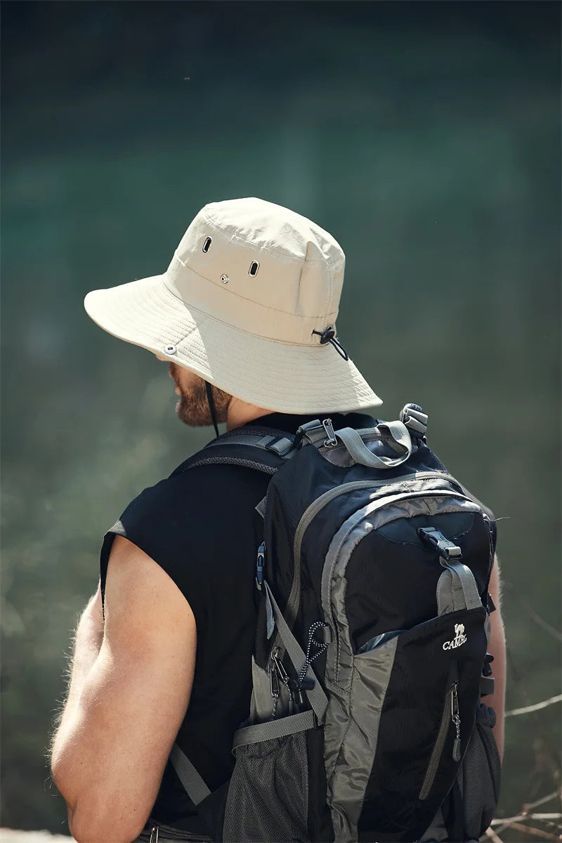 Chapéu de Pescador Leve com Proteção UV e Impermeabilidade para Verão