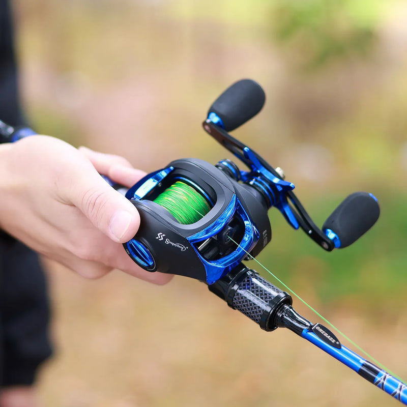Kit De Pesca Sougayilang Vara 1.8m-2.1m: Leveza e Potência em Cada Lançamento com Fibra de Carbono e Carretilha de Alta Performance
