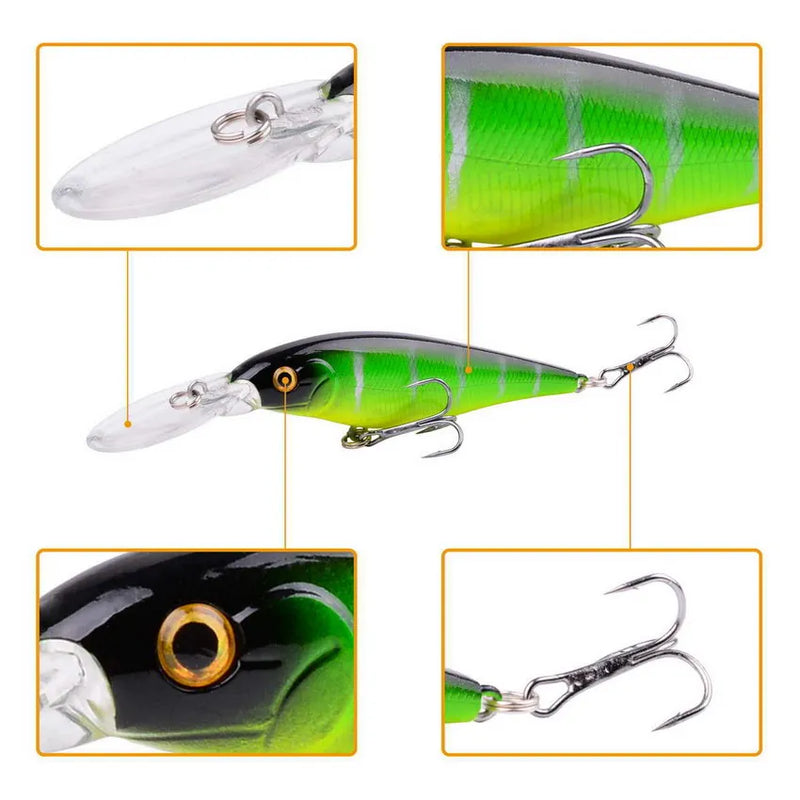 Isca Artificial Aorace Minnow Flutuante 11cm 10g – Atraia Grandes Peixes com Facilidade