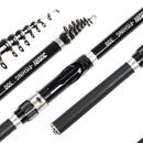 Vara Telescópica Leve Josby: Flexibilidade de 1,5m a 3m em Fibra de Carbono