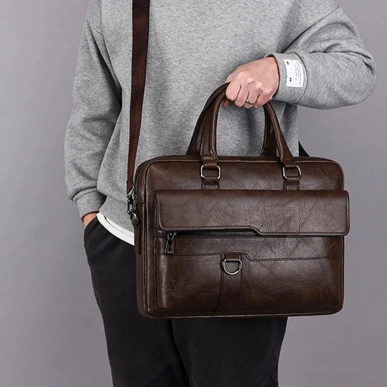 Maleta de Couro Genuíno Rodrigues Premium – Elegância e Praticidade para Sua Rotina