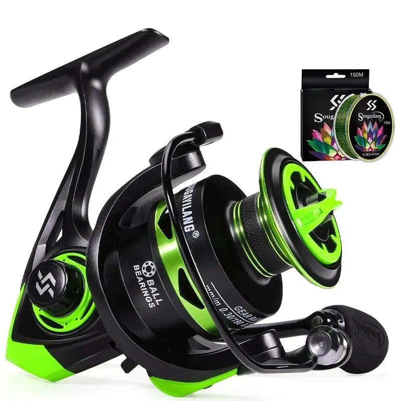 Molinete Sougayilang: Conquiste Seus Melhores Momentos com Drag de 10Kg e Recolhimento 5.2:1