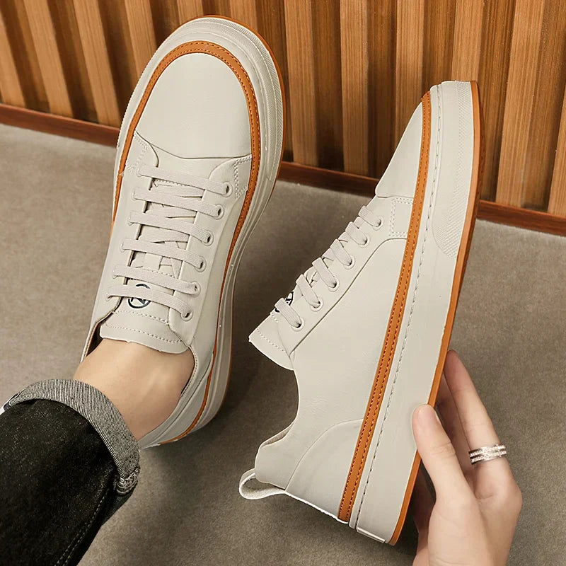 Tênis Masculino Miller Cooper em Couro Genuíno – Conforto e Estilo para Seu Dia a Dia