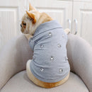 Confortável Roupinha de Polo com Botões para Pugs e Buldogues