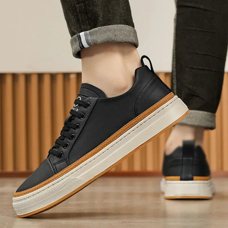 Tênis Masculino Miller Cooper em Couro Genuíno – Conforto e Estilo para Seu Dia a Dia