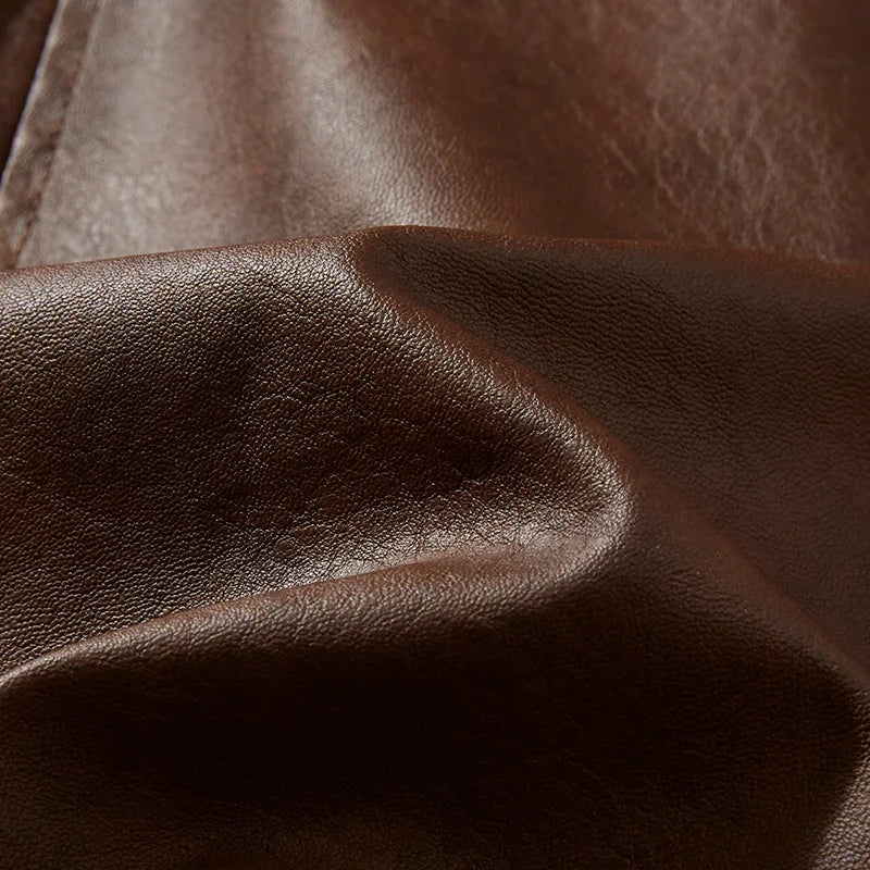 Jaqueta Masculina de Couro Genuíno - Estilo e Conforto para o Seu Dia a Dia
