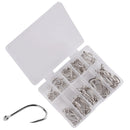 Conjunto de 100 Anzóis Aorace em Aço Carbono para uma Pesca Eficiente