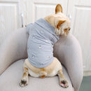 Confortável Roupinha de Polo com Botões para Pugs e Buldogues