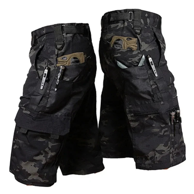 Short Masculino Camuflado de Secagem Rápida para Conforto na Pesca
