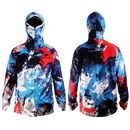 Camisa Masculina de Pesca com Proteção Solar para Rosto e Pescoço - Conforto Respirável e Antiviral