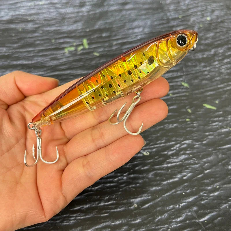 Atraente Isca Artificial Topwater Lápis Laser 17g Para Capturas Incríveis