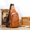 Bolsa Transversal Masculina em Couro Genuíno - Estilo e Praticidade com Black Jack