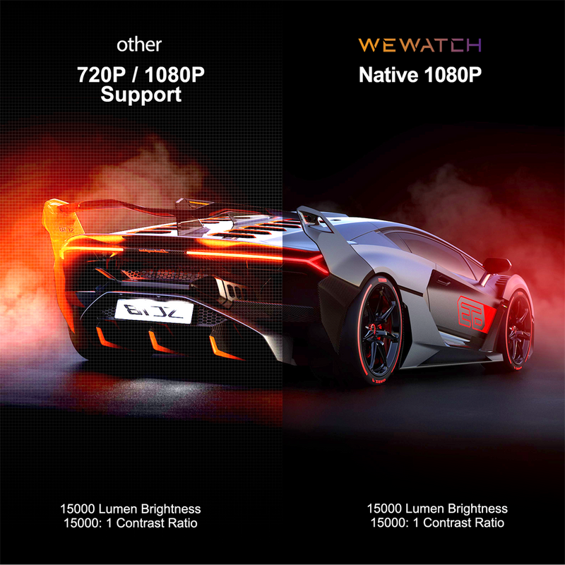 Projetor Wewach Portátil Bluetooth Wifi HD 1080p Modelo V50