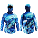 Camisa Masculina de Pesca com Proteção Solar para Rosto e Pescoço - Conforto Respirável e Antiviral