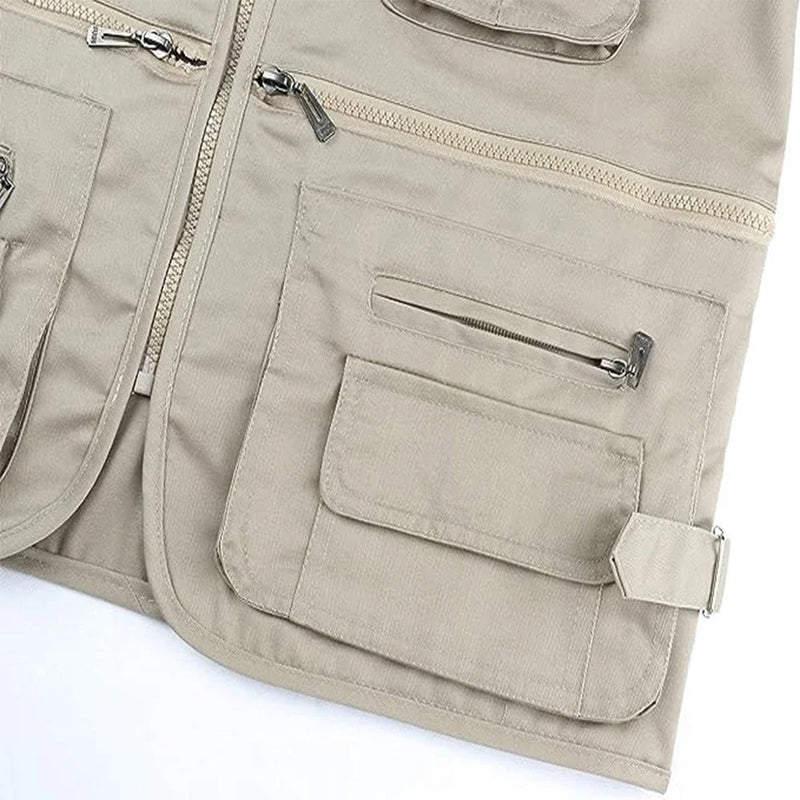 Colete Tático de Vários Bolsos para Aventura e Conexão com a Natureza