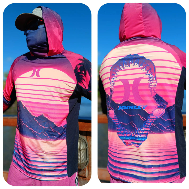 Camisa Masculina Com Capuz UPF 50+ Manga Longa Para Conforto e Proteção na Pesca