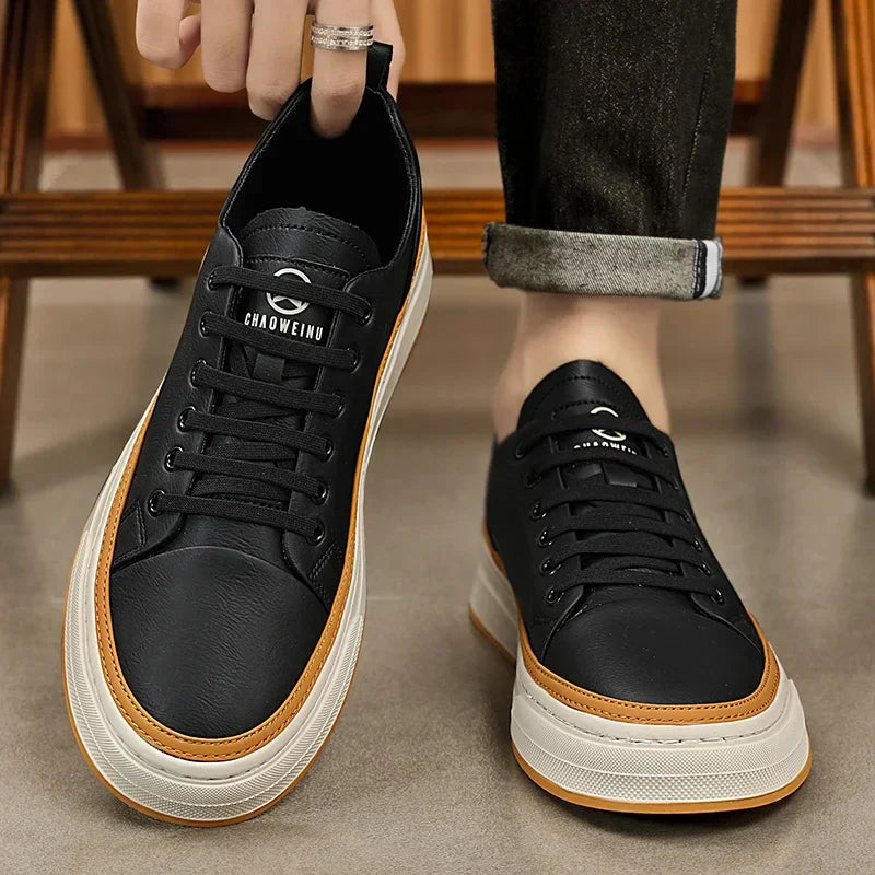 Tênis Masculino Miller Cooper em Couro Genuíno – Conforto e Estilo para Seu Dia a Dia