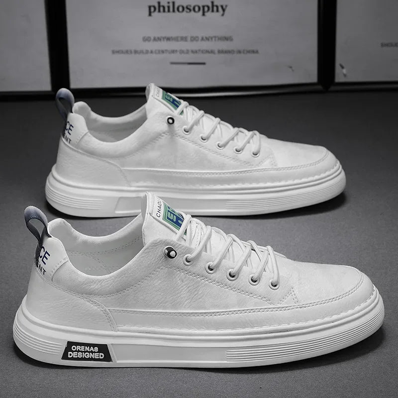 Tênis Masculino de Couro Genuíno - Estilo e Conforto Hermez Ferraz