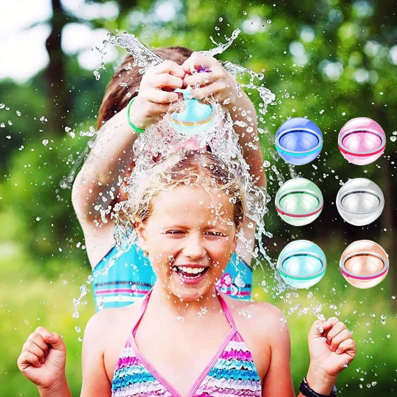 Balões de água magnéticos reutilizáveis, balão de água recarregável, preenchimento rápido, auto-vedação, bomba de água, bolas de respingo para crianças, piscina