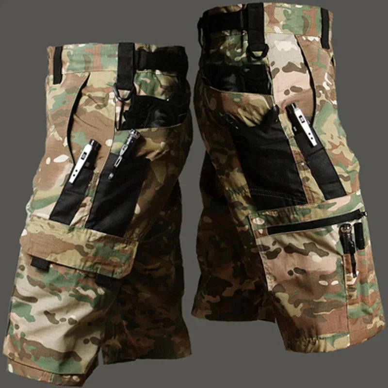 Short Masculino Camuflado de Secagem Rápida para Conforto na Pesca
