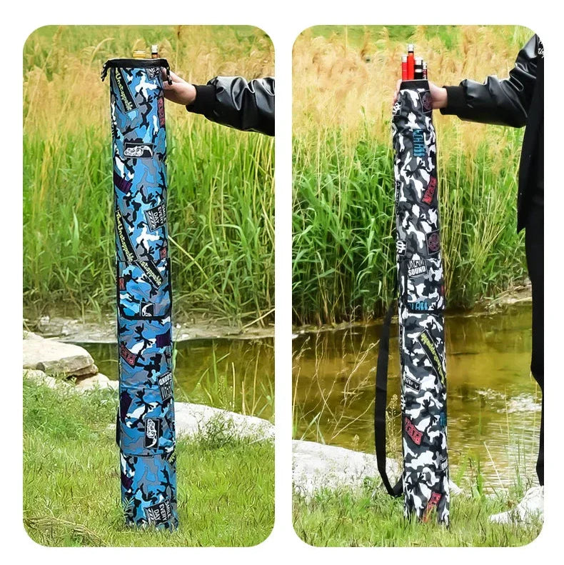 Bolsa de Pesca Camuflada Dobrável - Prática e Impermeável para Aventura Sem Limites
