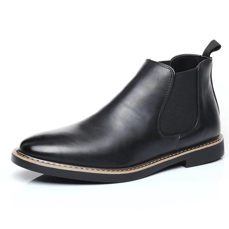 Bota Masculina de Couro Genuíno - Estilo e Conforto para o Dia a Dia