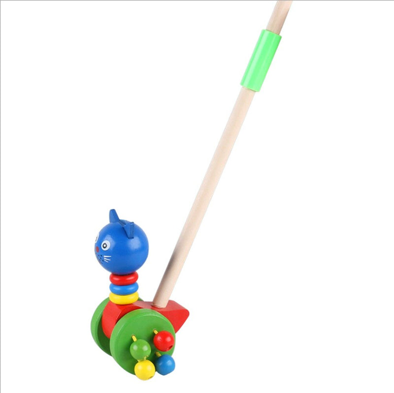 Bichinhos de Madeira para Empurrar - Estímulo Divertido e Educacional para o Desenvolvimento Infantil