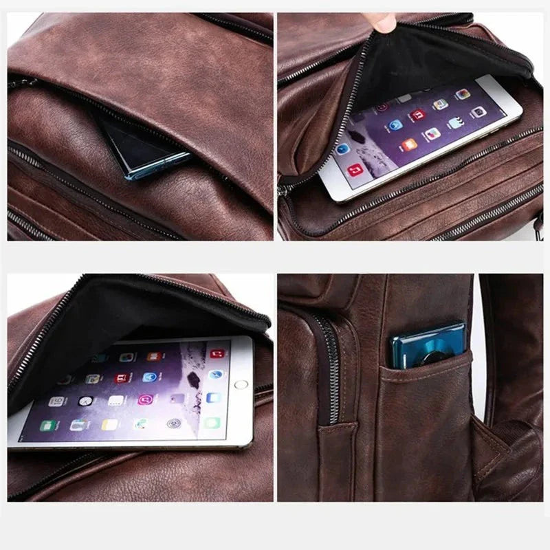 Mochila Jeep de Couro Genuíno - Estilo e Conforto para o Seu Dia a Dia