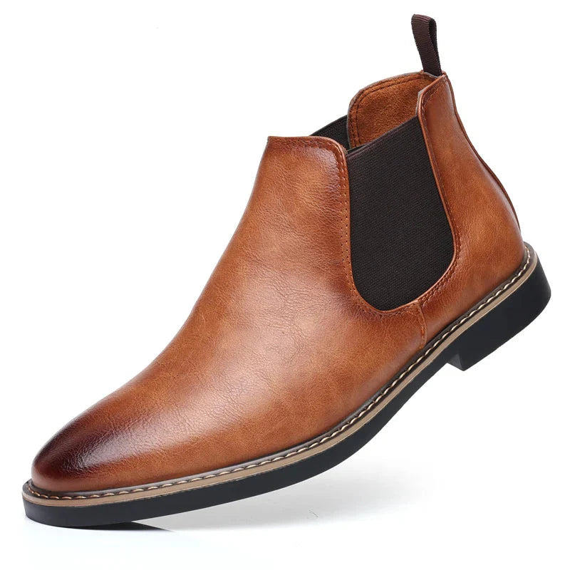 Bota Masculina em Couro Genuíno - Conforto e Estilo para o Seu Dia a Dia