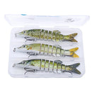 Conjunto de Iscas Artificiais Articuladas Trehook em 3 e 5 Peças para Pesca Eficiente