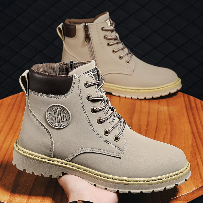 Bota de Couro Genuíno Masculina - Conforto e Estilo Sebastian