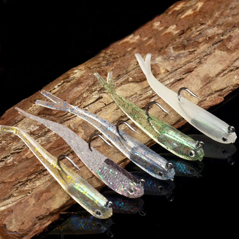 Kit de 5 Iscas Artificiais com Olhos 3D para Atração em Qualquer Ambiente