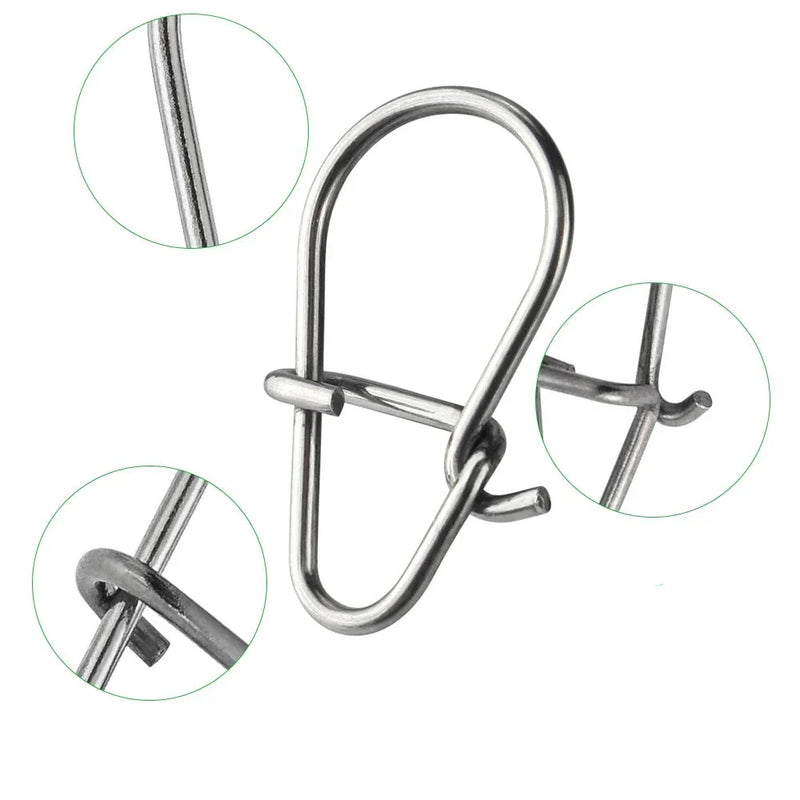 Conectores Reforçados Para Pesca - Confiabilidade em 100 Unidades