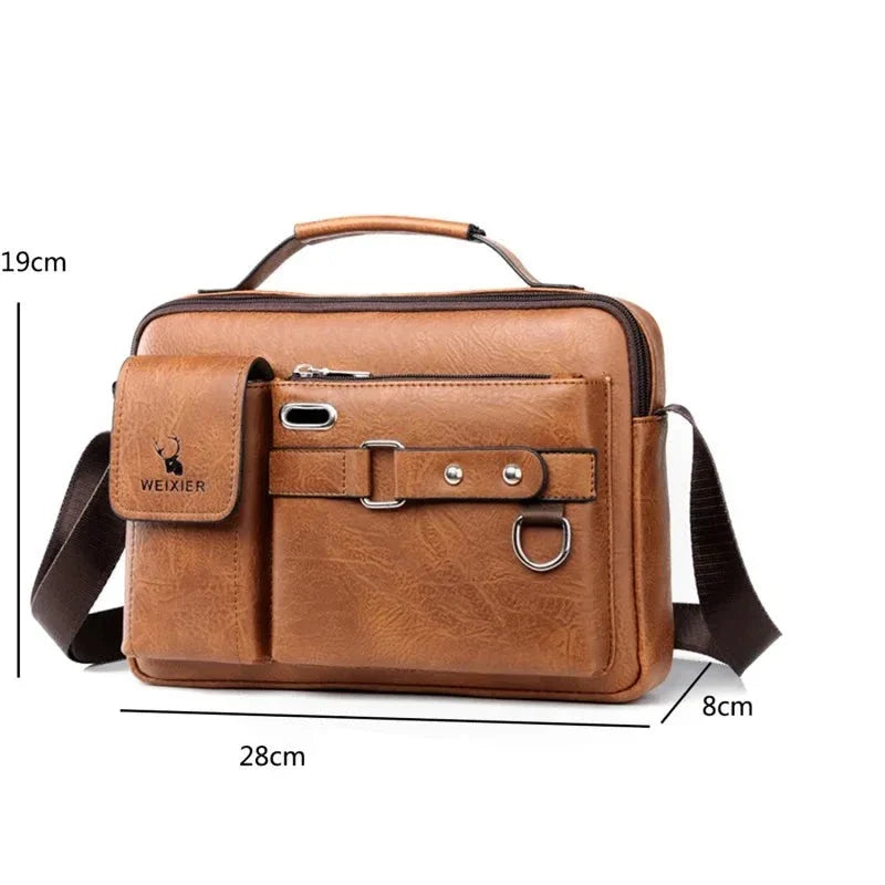 Maleta Levi Premium em Couro Genuíno - Estilo e Praticidade para Sua Rotina