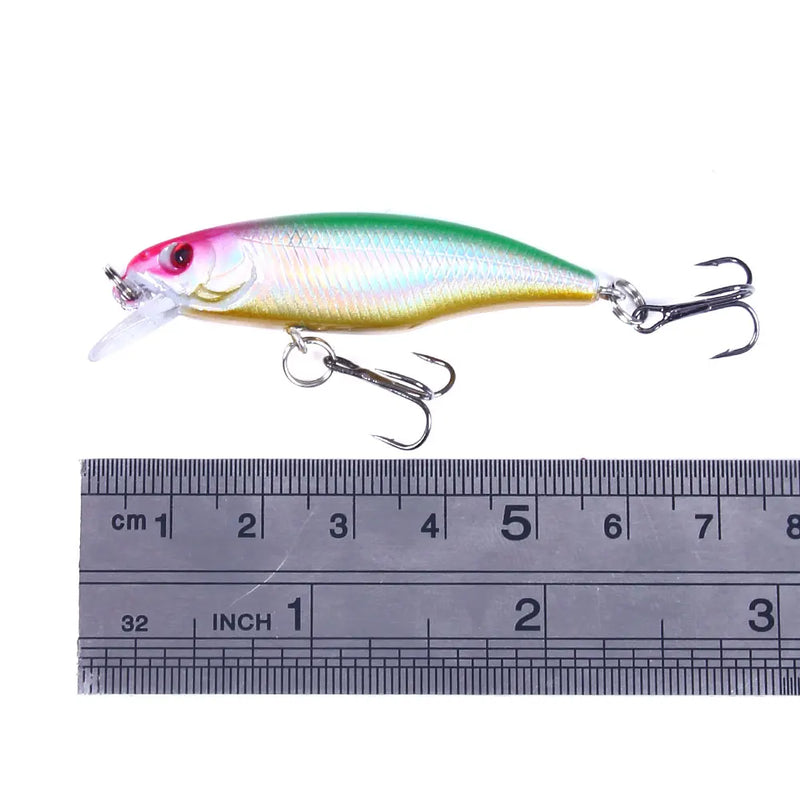 Conjunto de Isca Minnow com 5 Peças e Ganchos Afiados para Capturas Incríveis