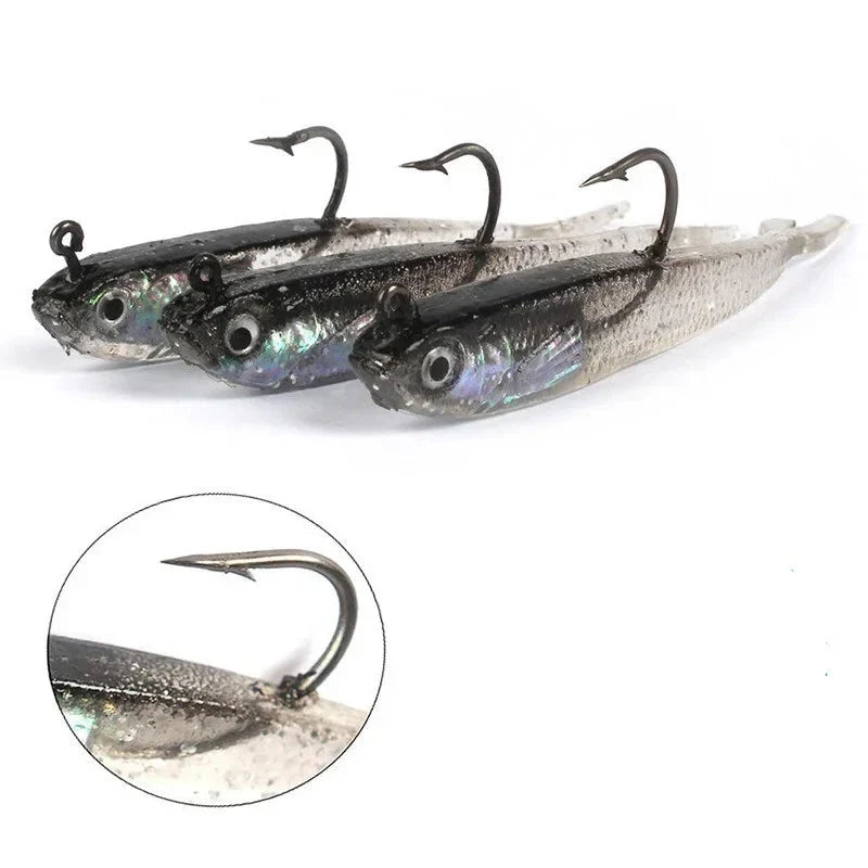 Kit de 5 Iscas Artificiais com Olhos 3D para Atração em Qualquer Ambiente