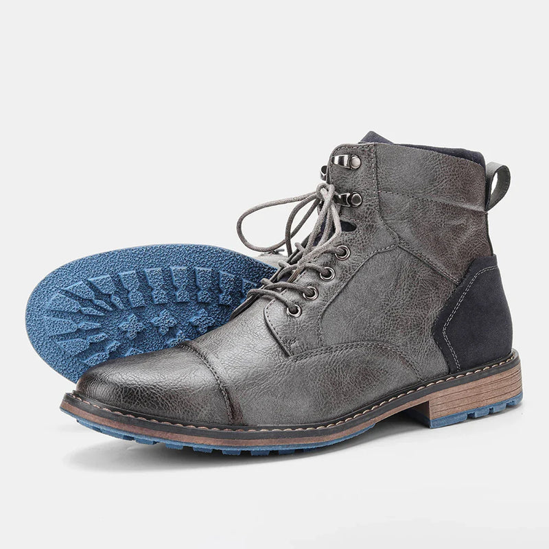 Bota Masculina em Couro Genuíno - Estilo e Conforto para Aventura