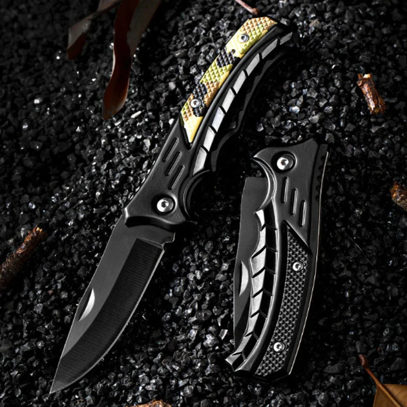 Canivete Dobrável Tático em Aço Inoxidável: Praticidade e Confiabilidade Para Suas Aventuras ao Ar Livre