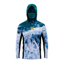 Camisa Masculina Com Capuz UPF 50+ Manga Longa Para Conforto e Proteção na Pesca