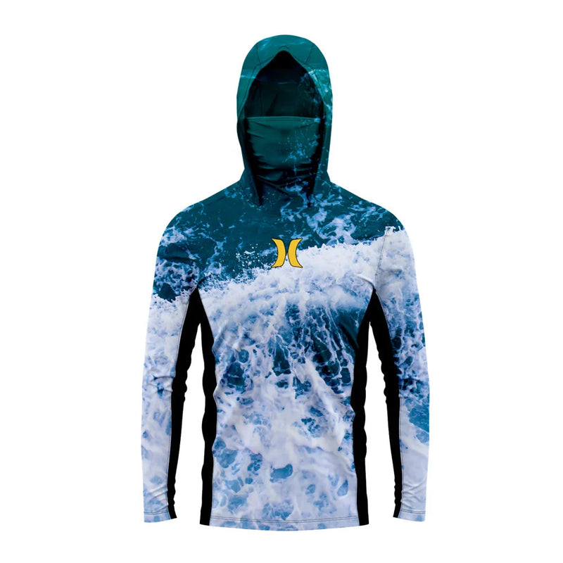 Camisa Masculina Com Capuz UPF 50+ Manga Longa Para Conforto e Proteção na Pesca