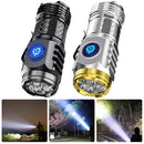 Lanterna Recarregável 20W LED Tipo-C: Iluminação Prática e Impermeável para Suas Aventuras