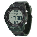 Relógio Digital Militar Camuflado Sanda: Estilo e Durabilidade à Prova d'Água