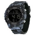 Relógio Digital Militar Camuflado Sanda: Estilo e Durabilidade à Prova d'Água