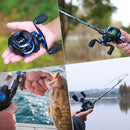 Kit De Pesca Sougayilang Vara 1.8m-2.1m: Leveza e Potência em Cada Lançamento com Fibra de Carbono e Carretilha de Alta Performance